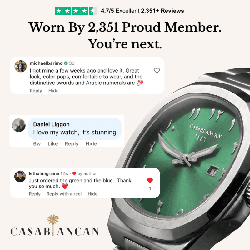 Casablancan Al-Riyadh Arabic Dial – Emerald Green Limited Edition