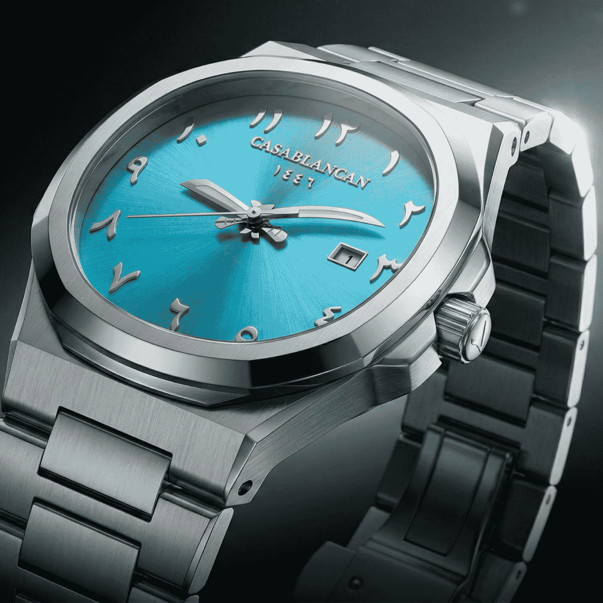 Casablancan Arabic Dial Watch -Arab Heritage 43mm Dial - Khanjar Arabic watch