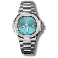 Casablancan Al-Majaz heritage Arabic numerals turquoisz dial 43mm Watch product image 